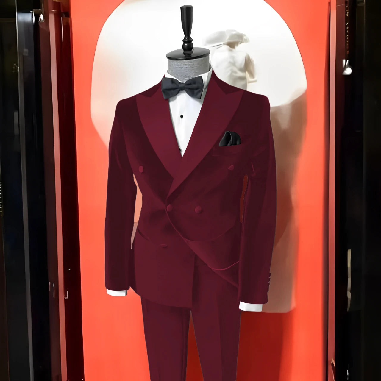 Costume en velours noir 2 pièces