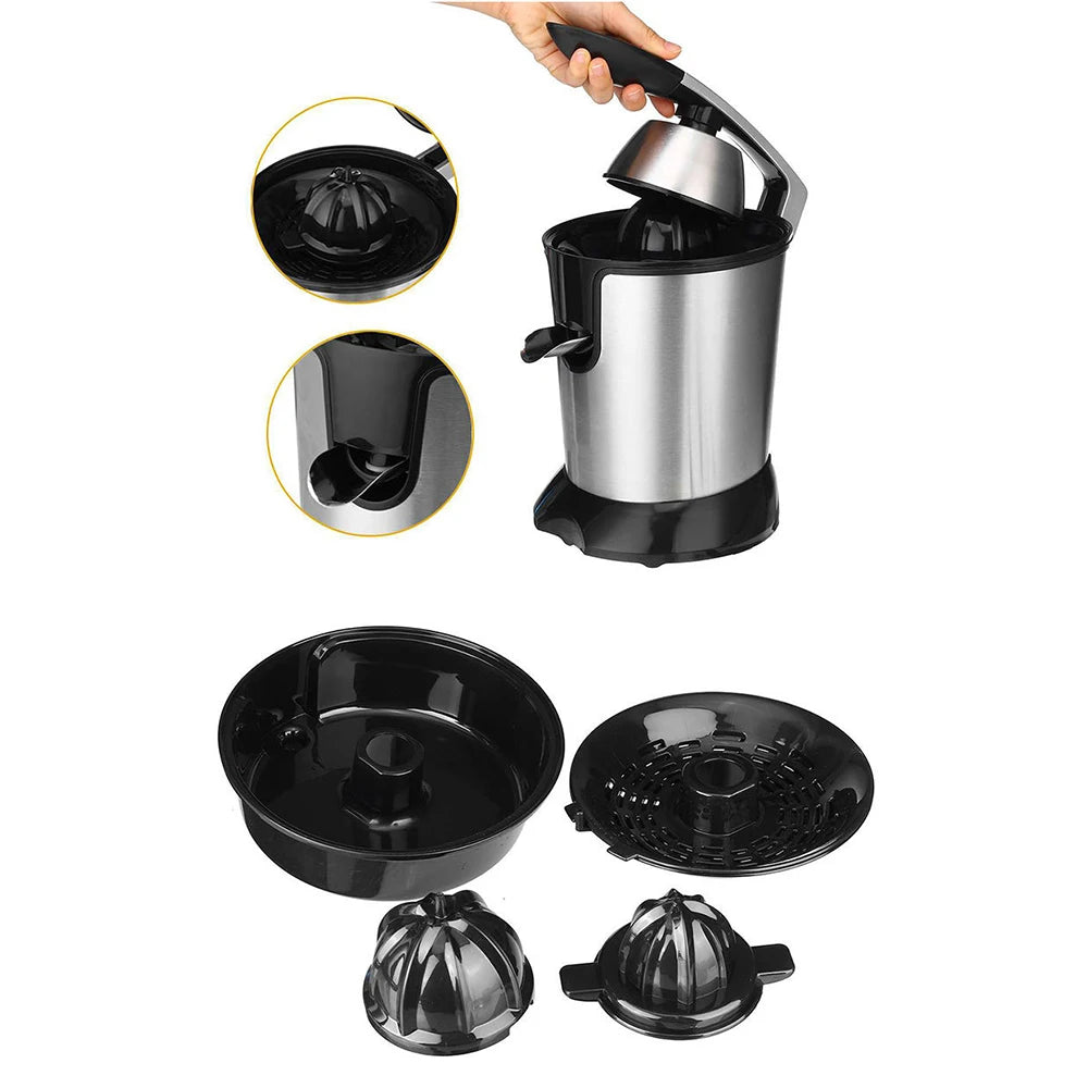 110V 220V Electric Juicer Portable Blender Stainless Steel Hand Press Squeezer 400ML Fruit Mixer Machine Kitchen Juice Maker 믹서기