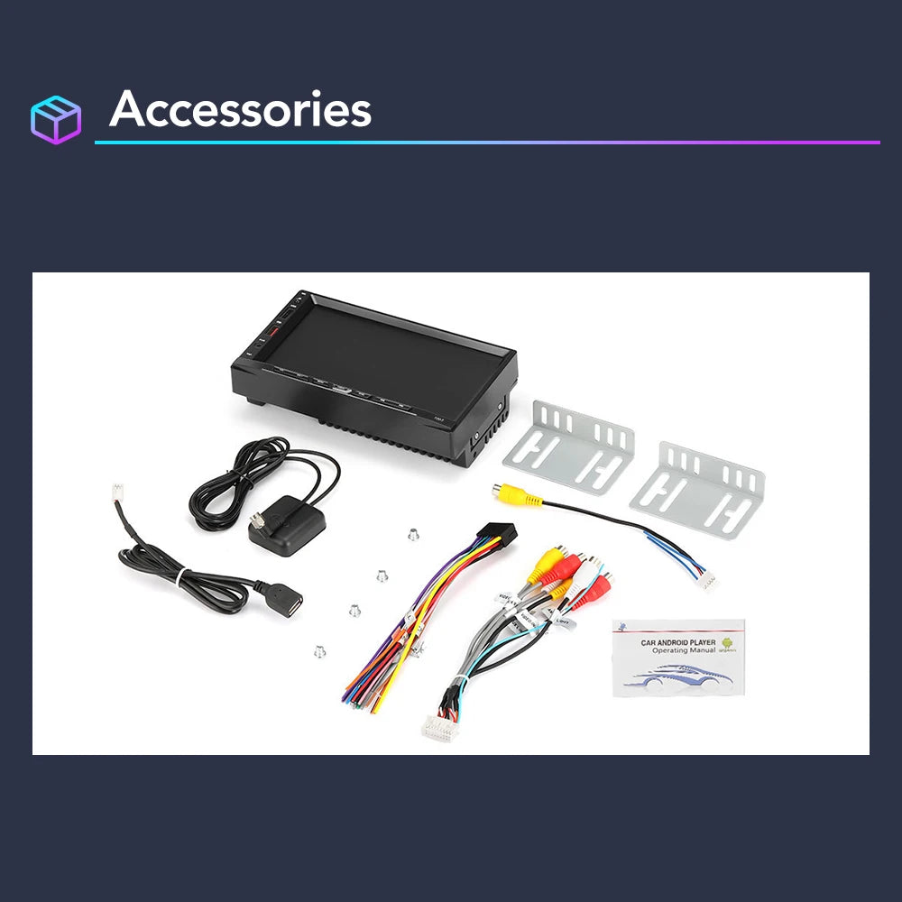 Car Radio 2 Din Android 11 Carplay Android Auto Car Stereo Multimedia Player Universal 7 Inch GPS Bluetooth RDS For VW Nissan