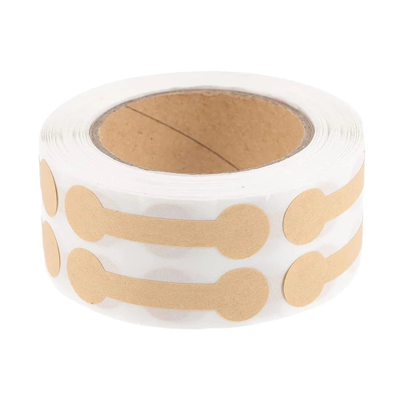 500pcs Jewelry Labels Self Adhesive Price Dumbell Tags Necklace Ring Labels Paper Jewelry Accessories DIY Display Tool
