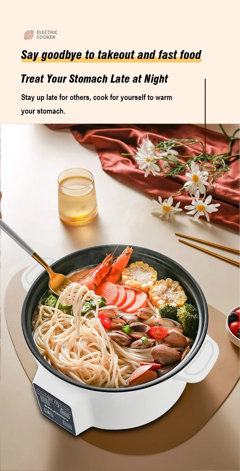 220V Multi Cookers Portable Electric Cooker Household Non-stick Pan Hot Pot Rice Cooker Cooking Appliances