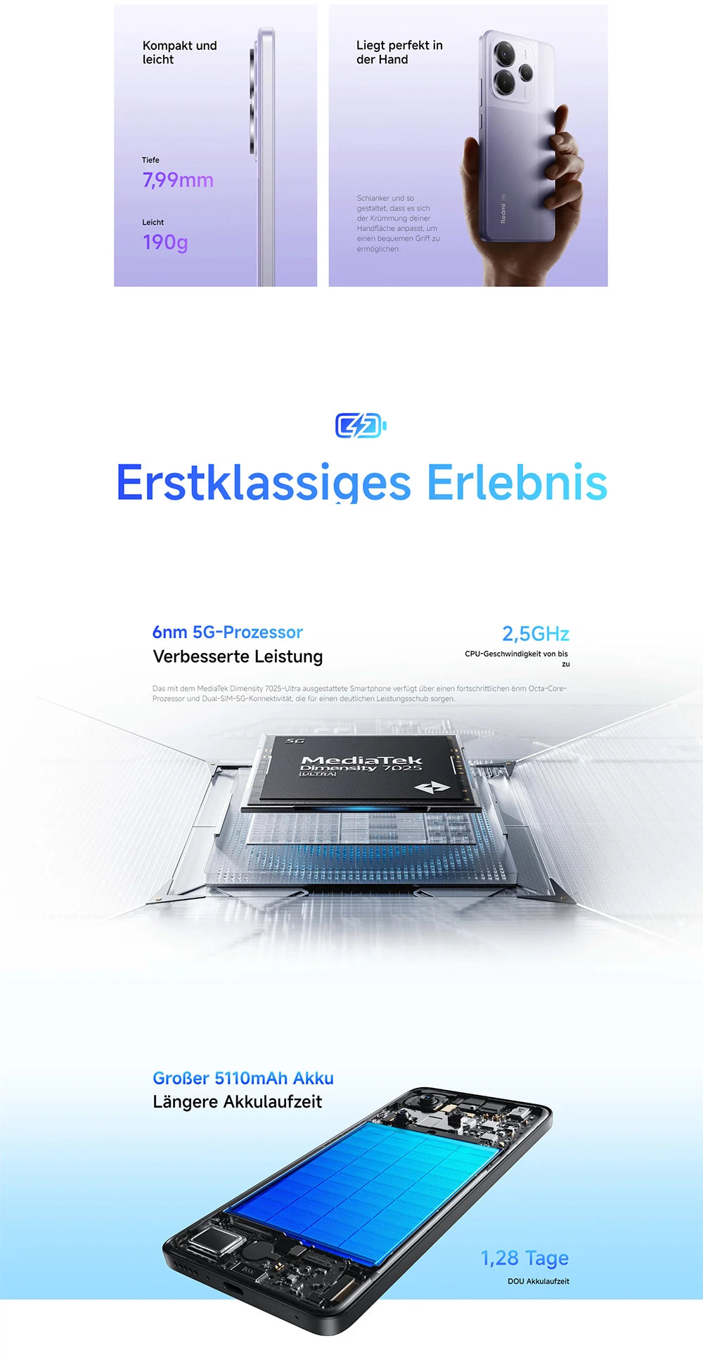 Global Version Xiaomi Redmi Note 14 5G Smartphone NFC MTK Dimensity 7025-Ultra 108MP Camera 5110mAh Battery 45W Turbo Charging