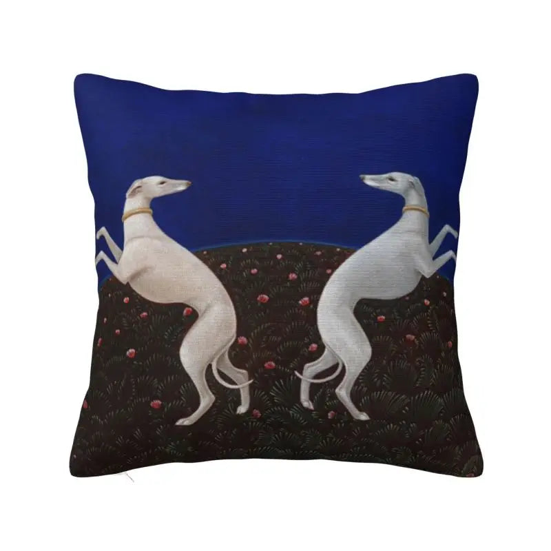 Custom Cute Whippet Greyhound Pillow Case Decor Home Hound Dog Luxury Cushion Cover Car Pillowcase