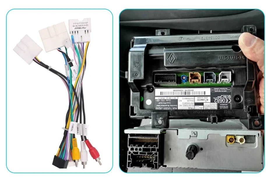 AWESAFE CarPlay اللاسلكي لنظام Apple Android 13 راديو السيارة لسيارة Renault Clio 4 2012 2013 2014-2016 شاشة الوسائط المتعددة ستيريو نظام تحديد المواقع العالمي (GPS)