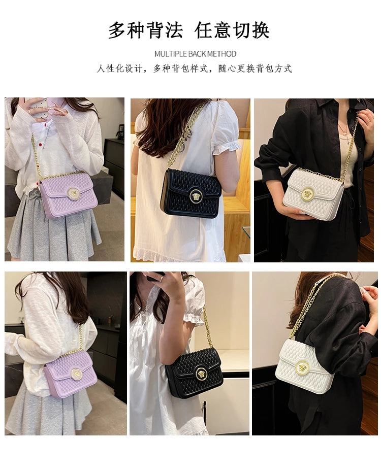 Leather Crossbody Bag Women's Shoulder Bag Messenger Bag Tote Bags Classic Elegant Luxury Brand