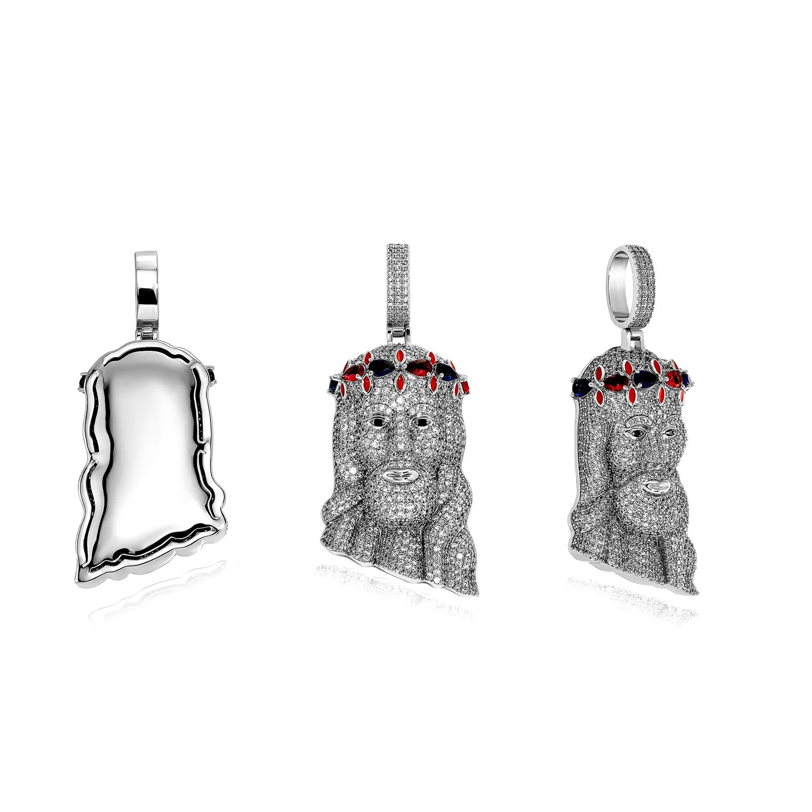 TOPGRILLZ Hip Hop Jesus Pendant Necklace High Quality Copper Gold Plated Iced Out Micro Pave Cubic Zirconia Punk Style Jewelry