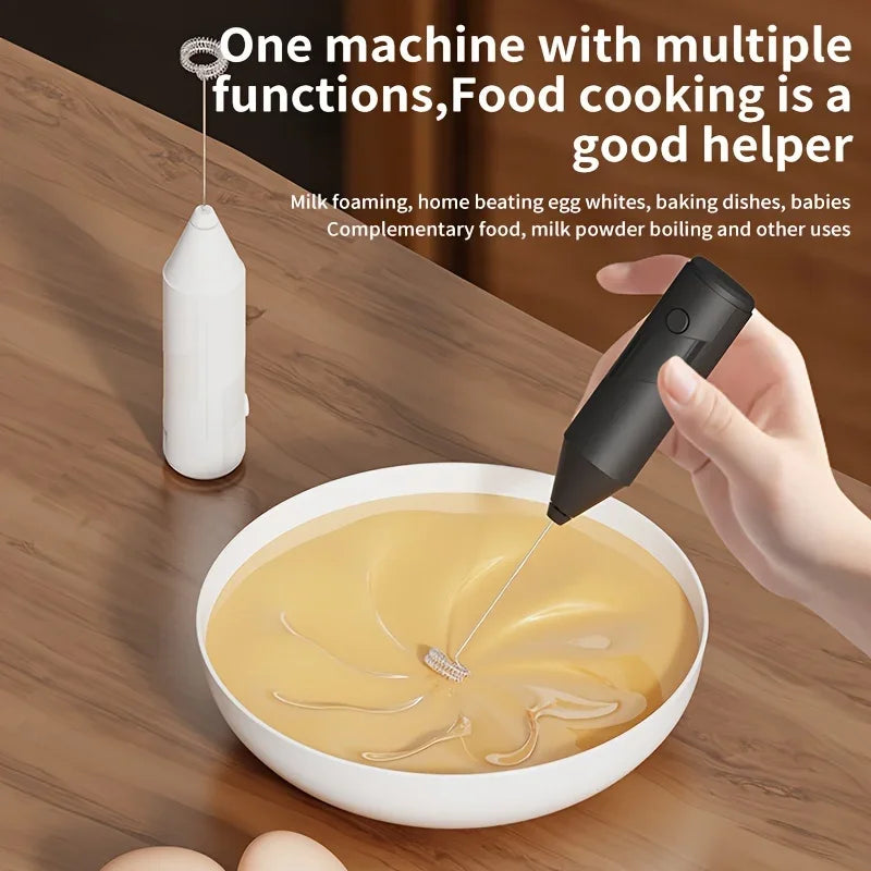 Handheld Wireless Electric Blender Milk Foamer Coffee Whisk Mixer Egg Beater Mini Frother Handle Stirrer Cappuccino Maker Tools