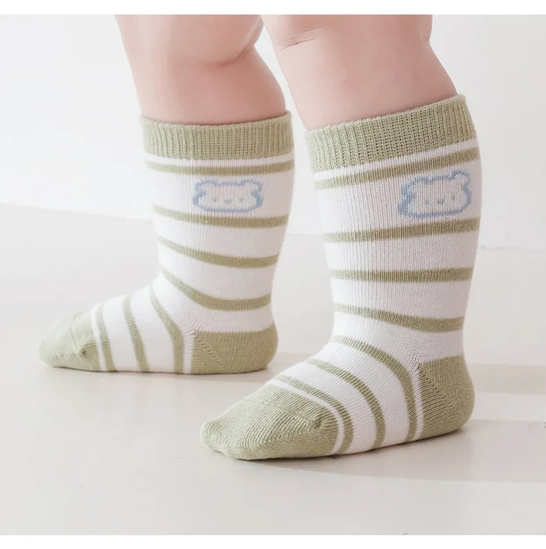 3 Pairs Baby Socks Soft Children Kids Socks Breathable Cartoon Kids Boys Girl Socks For Toddler