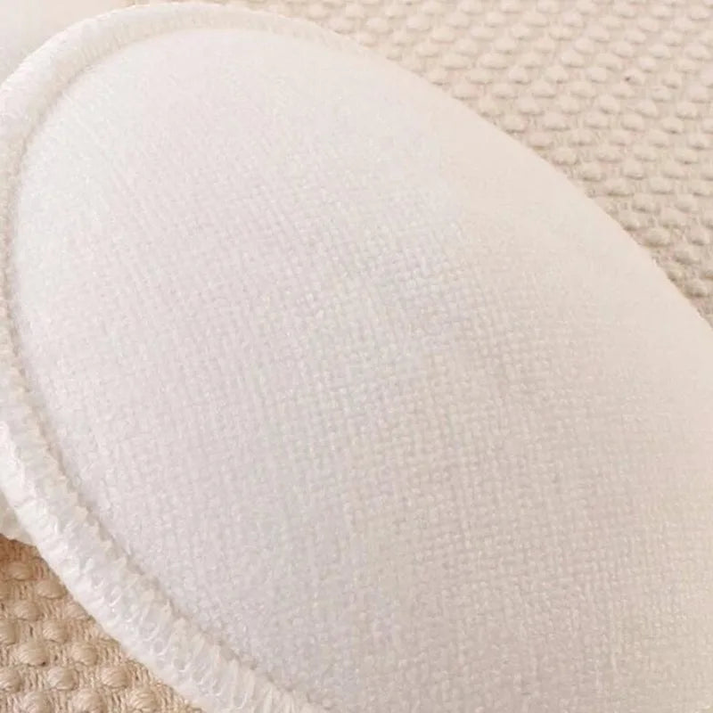 4pcs/bag White Soft Absorbent Cotton Washable Reusable Breastfeeding Breast Nursing Pads Wholesale