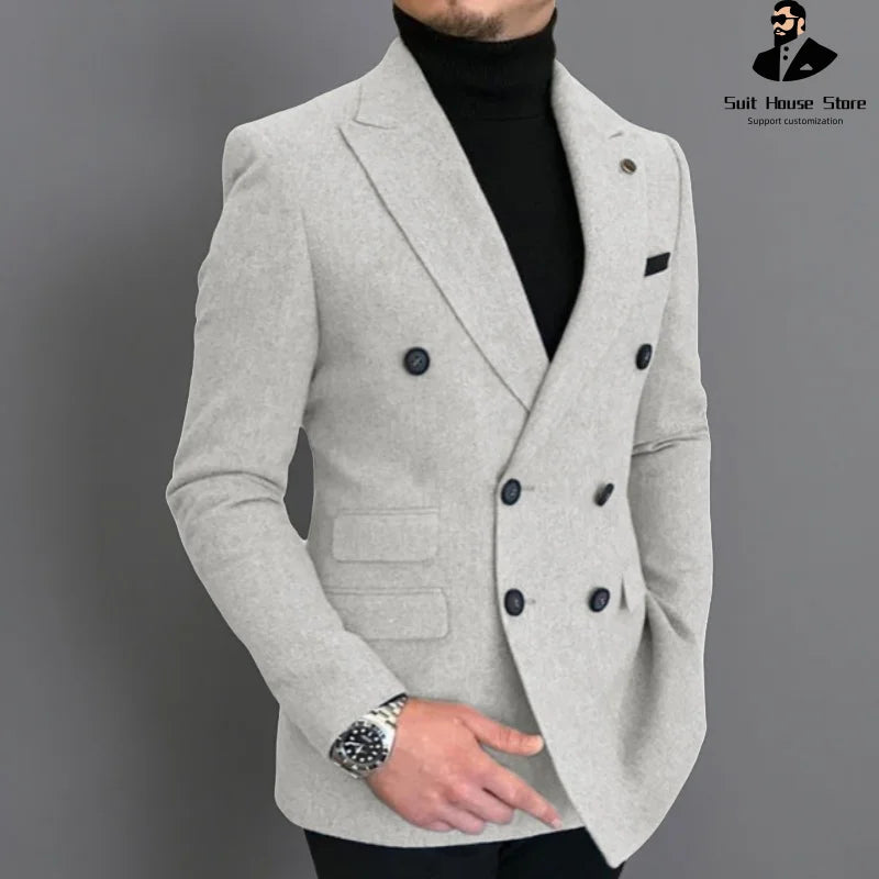 Nouveau Blazer pour homme a chevrons Slim élégant