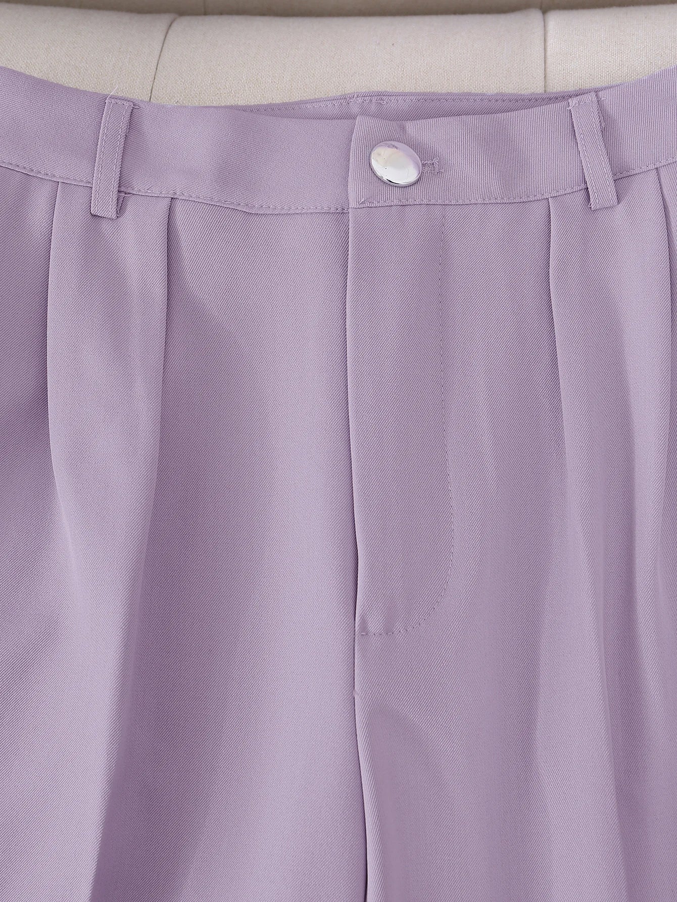 Urban elegant temperament solid color commuter office business suit jacket with belt and long trousers two-piece set, office bus