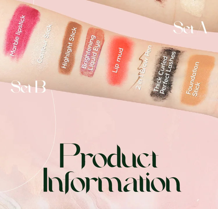 Kit de maquillage avec étuis d’organisation