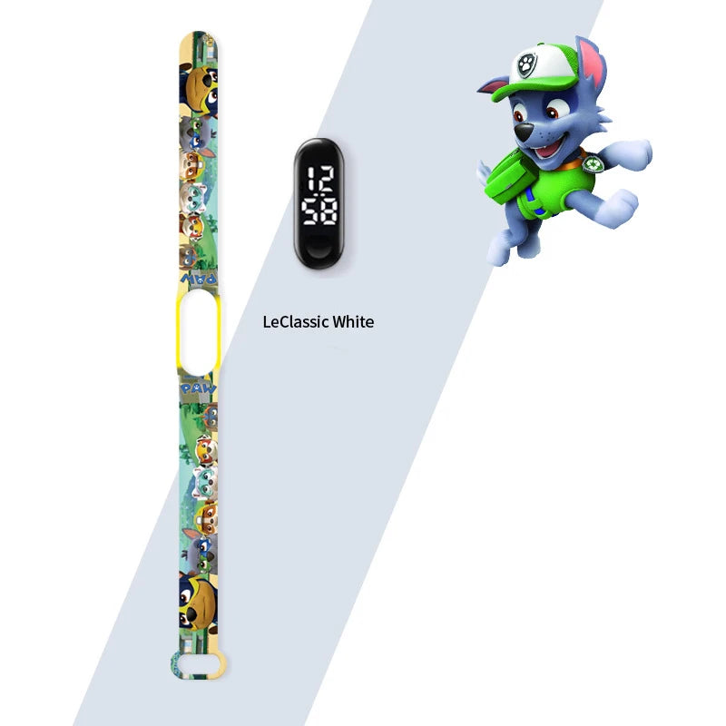 Paw Patrol Watch Anime Children's Watches Chase Marshall Rubble LED Touch Electronic Waterproof Kids Watches Birthday Gifts