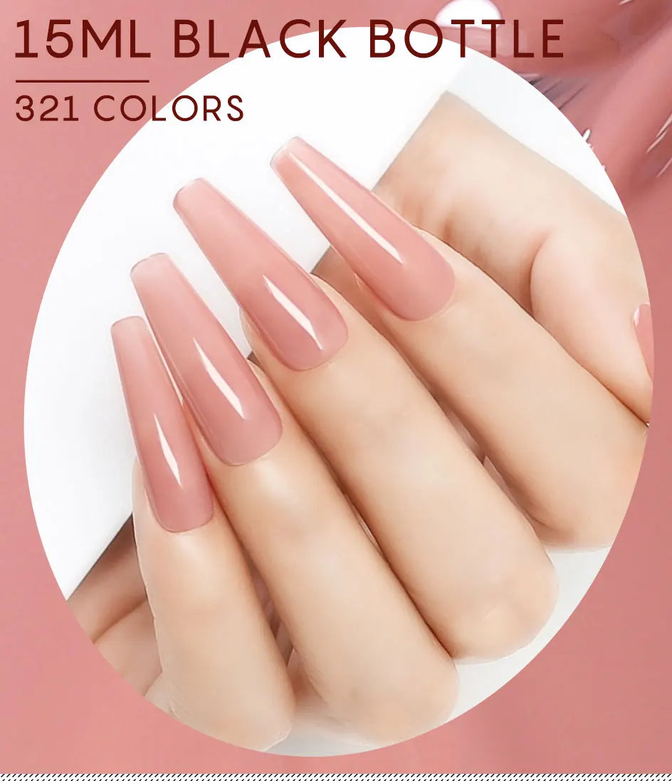 NAILCO Vernis Semi Permanent UV Gel Nail Polish Black White Color Nails Art Manicure TOP BASE Varnish Hybrid Nail Professionals