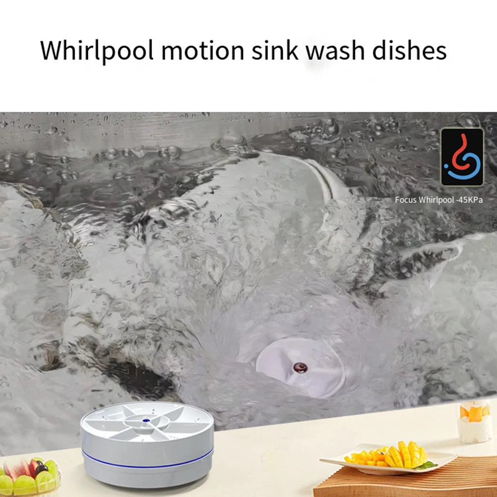 Kitchen Wireless Mini Dishwashers USB Ultrasonic Sink Fruit Vegetable Dish Washer Electric Portable Washing Machines 식기세척기