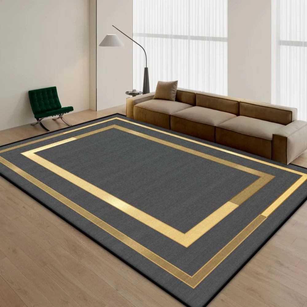 Modern Simple Household Mat Soft Luxury Carpets for Living Room Non-slip Bedroom Luxury Decoration Tapetes Area Rug Home Decor