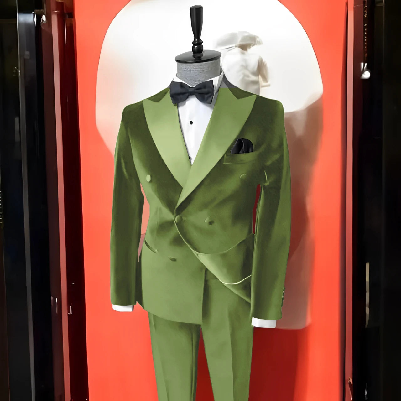 Costume en velours noir 2 pièces