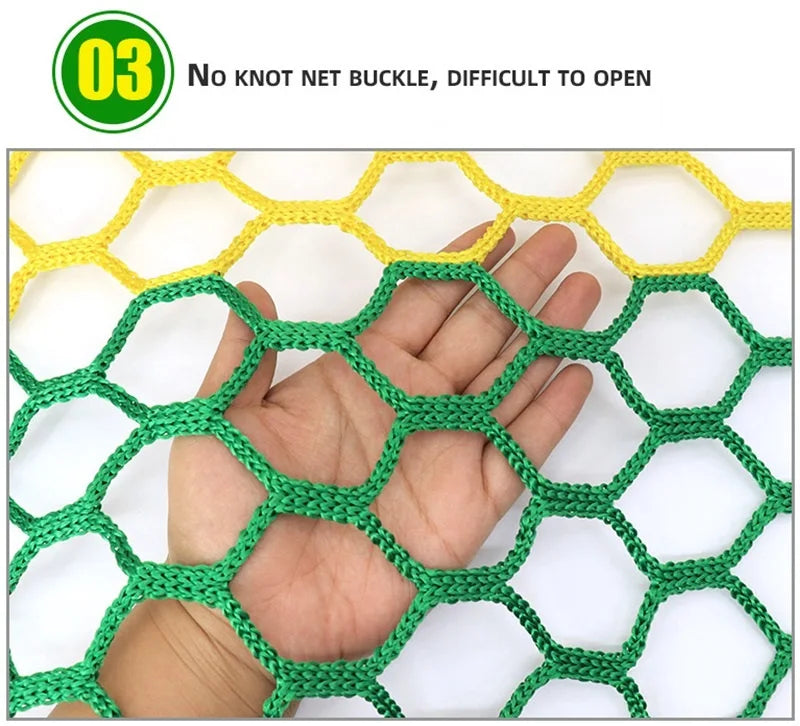 4mm Knotless Rope Net For Children's Playground Safety Fence No Knot Trampoline Stairs Anti Fall Mesh Netting