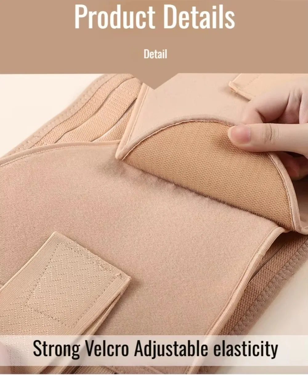 Memory Soft Rubber Bone Corset Postpartum Breathable High Fit Belly Band Adjustable Pregnant Tummy Belly Belt Wrap for Women