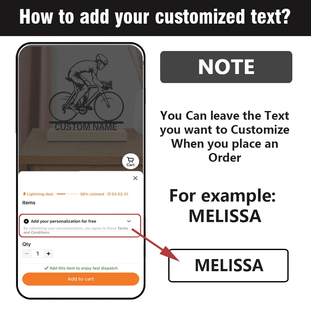 1pc  statue en métal personnalisée