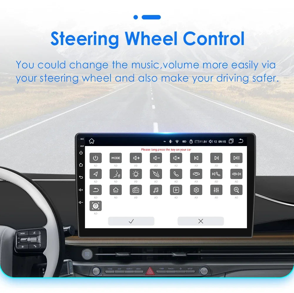 Hizpo 9inch 2Din Android13 Car Radio for BMW 1 Series E81 E82 E87 E88 AT MT Navigation GPS RDS DSP Android Auto CarPlay 360° CAM