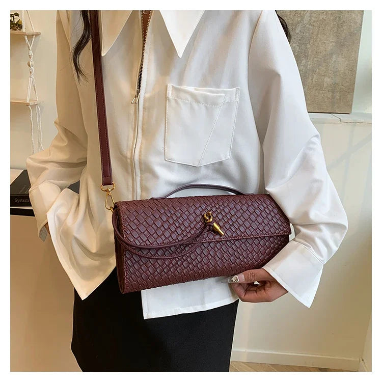 Designer Inspired Women's Elegant Handbag - Luxury Brand Leather Crossbody Tote With Shoulder Strap Option