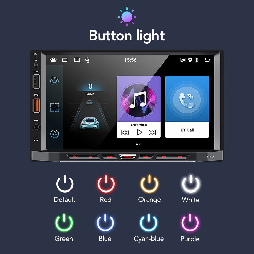 Car Radio 2 Din Android 11 Carplay Android Auto Car Stereo Multimedia Player Universal 7 Inch GPS Bluetooth RDS For VW Nissan