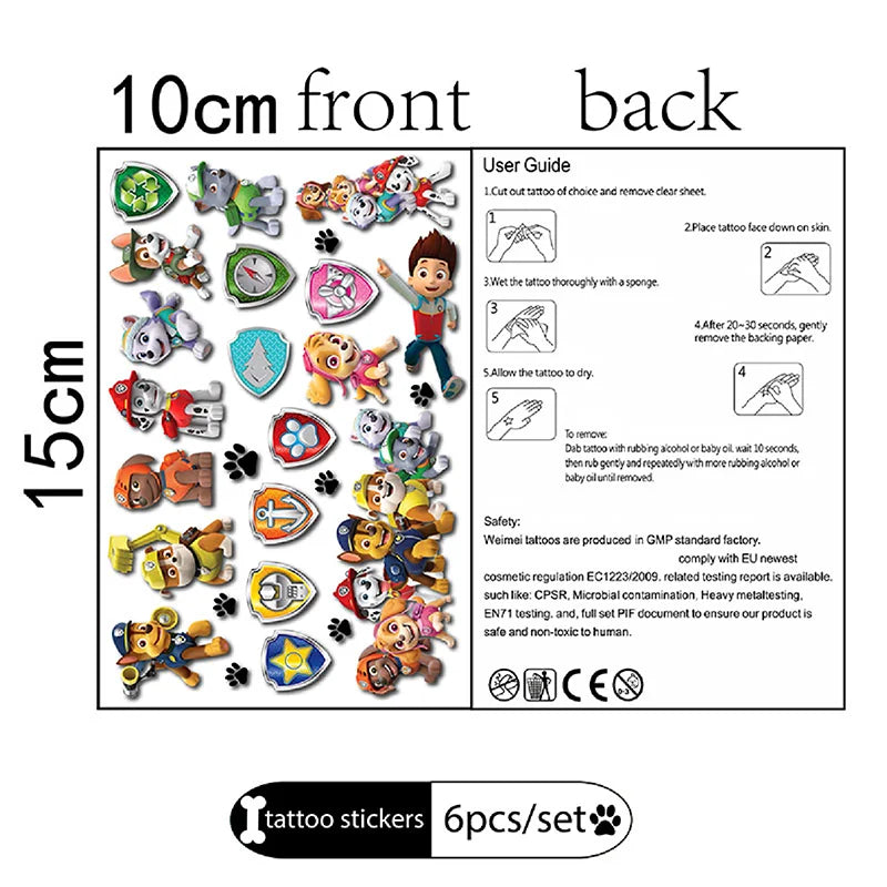 Paw Patrol Birthday Party Decoration Supplies Cartoon Dog PAW Patrol Sky Blue tablecloth napkin sticker balloon Party supplies