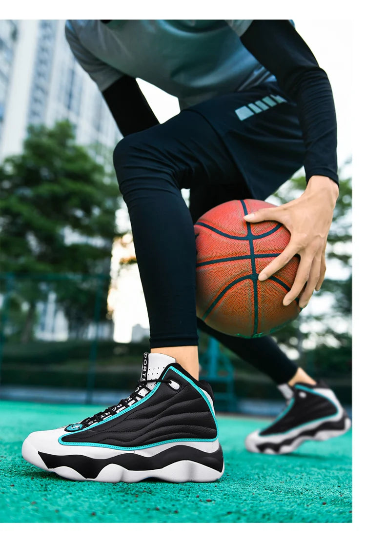 High Quality Mens Fitness Basketball Shoes Basketball Shoes Mens Sneakers Autumn High Top Anti-skid Outdoor Sneakers