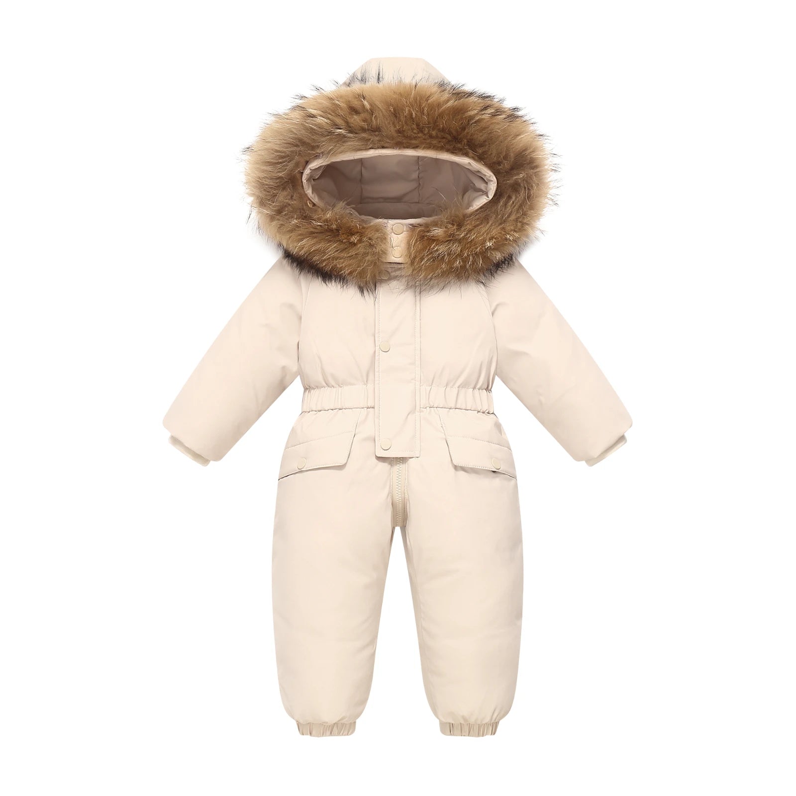 -30 winter snow overalls clothing clothes snowsuit duck down jacket kids girl coat Park infant boy jumpsuit baby toddler romper