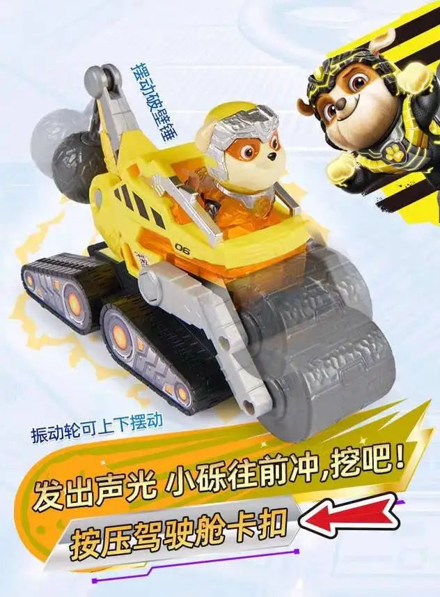 in stock Paw Patrol New Genuine Superpower Rescue Vehicle Chase Skye Marshall Deluxe Transforming Vehicle With Lights And Sounds