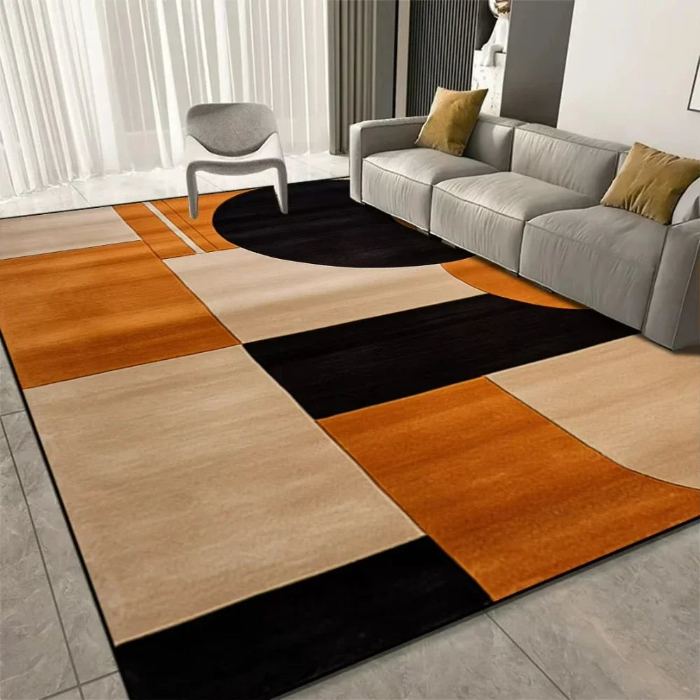 Luxury Geometric Carpets for Living Room Decor Sofa Large Area Home Rugs for Bedroom Soft Non-slip Mat for Kitchen Doormat