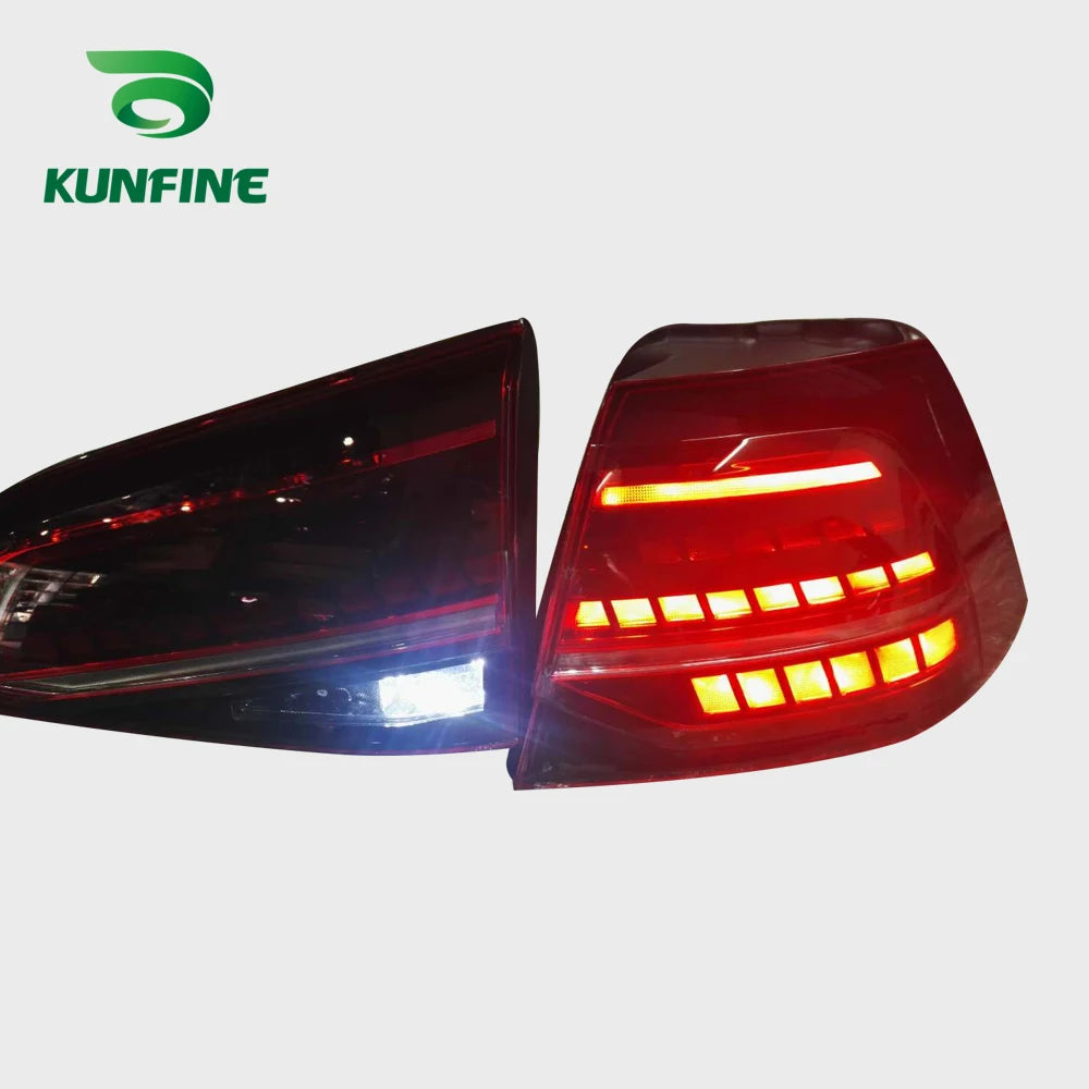 Pair Of Car Tail Light Assembly For Volkswagen VW Golf 7 mk7 Golf 7.5 mk7.5 2013 2014 - 2020 LED Brake Flowing Water Flicker