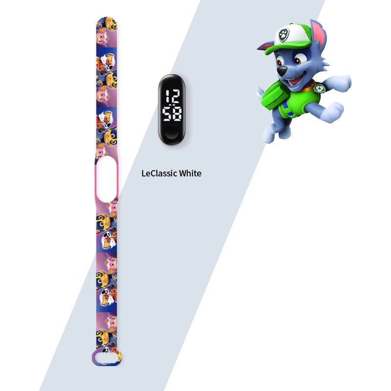 Paw Patrol Watch Anime Children's Watches Chase Marshall Rubble LED Touch Electronic Waterproof Kids Watches Birthday Gifts