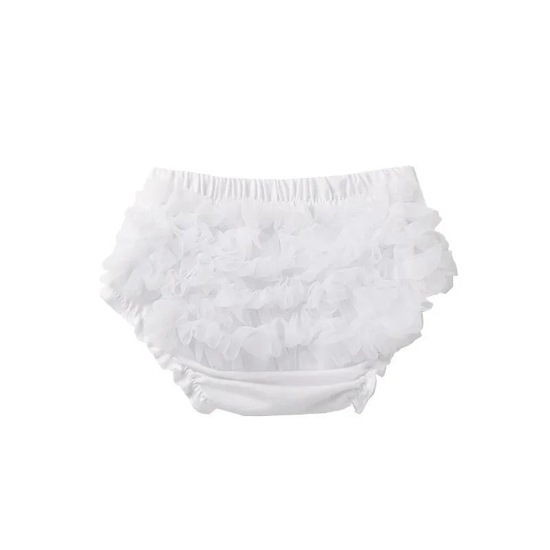 New Summer Shorts for Baby Girl Solid Color White Pink Yellow Grey Red Underpants Mesh Elastic Waist Children's Clothing E1200