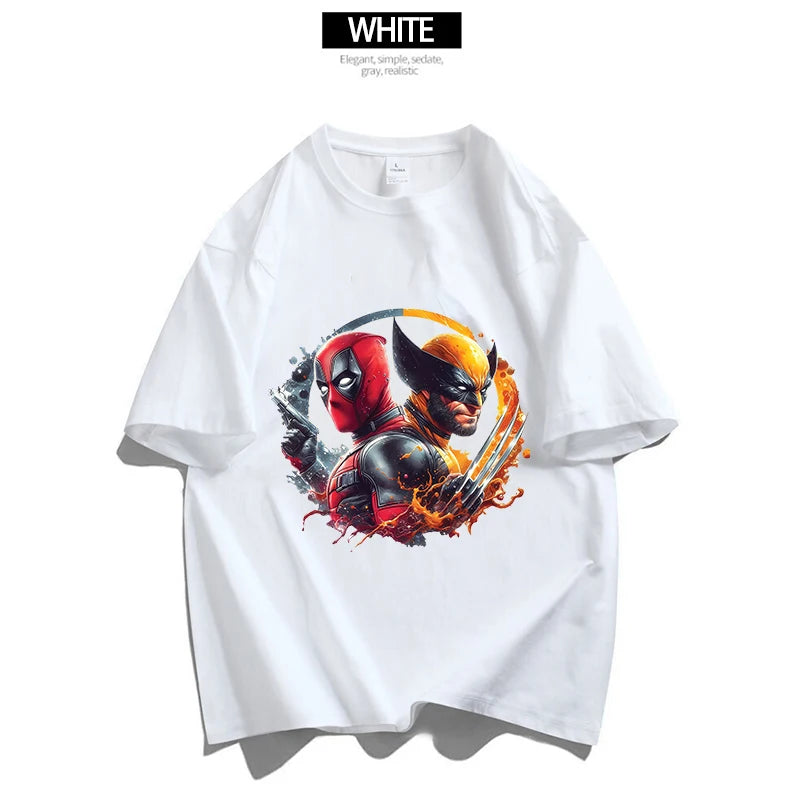 Marvels Spidermans Women Men T Shirt Fashion Printed Summer Clothes Marvels Anime Cartoon Tee Shirt Short Sleeve Tops