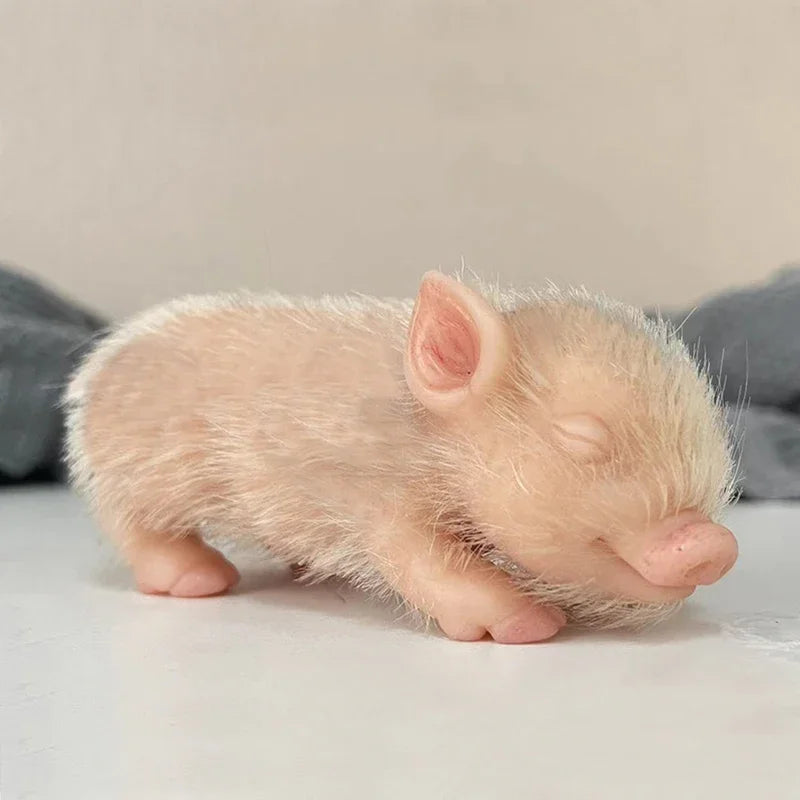 5inch Mini Reborn Doll Full Body Silicone Piglet Cute Lifelike Piglet Reborn Piggy Toys for Children Drop Shipping