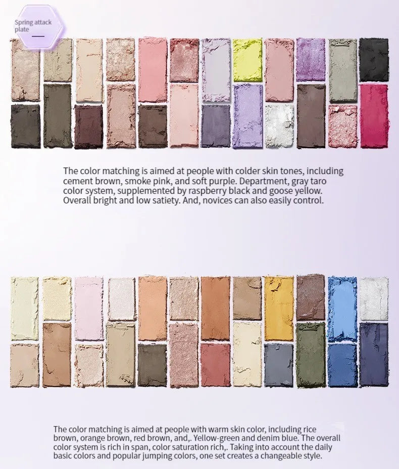 Qianyan Cheeryep 16 Color Eyeshadow Palette Glitter Chameleon Matte Pearlescent Flash Plate Cowherd Sequins