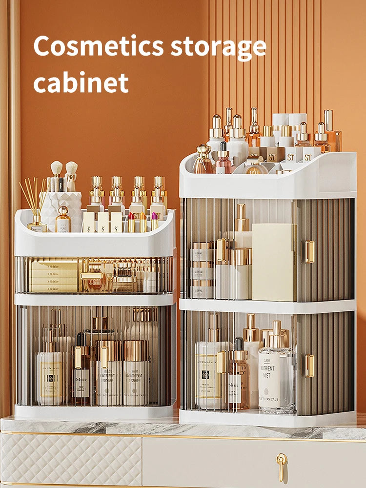 Caja de almacenamiento de cosméticos de gran capacidad, cajón organizador de maquillaje, joyería, esmalte de uñas, contenedor de