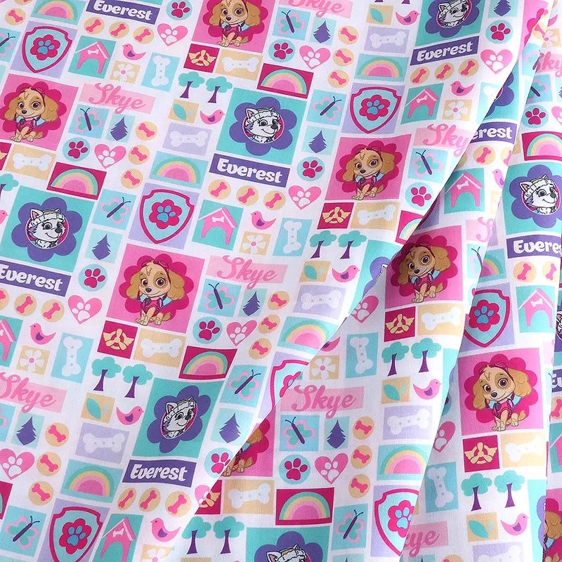 Paw Patrol Polyester Cotton Fabric Sewing Material For Clothes Dress Decor DIY Patchwork Quilting Material