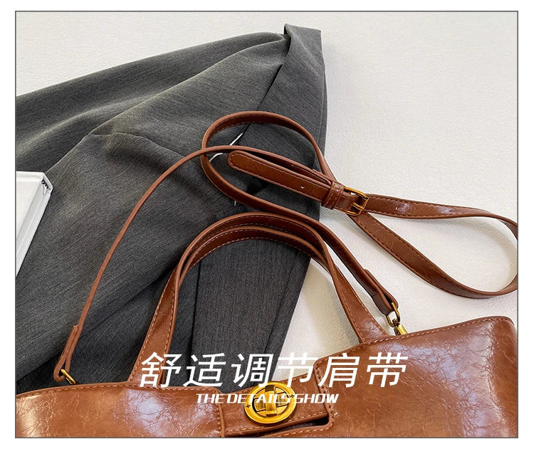 Women's Fashion Leather Crossbody Bag Shoulder Bag Handbag Combo Luxury Brand Classic Elegant Designer Style