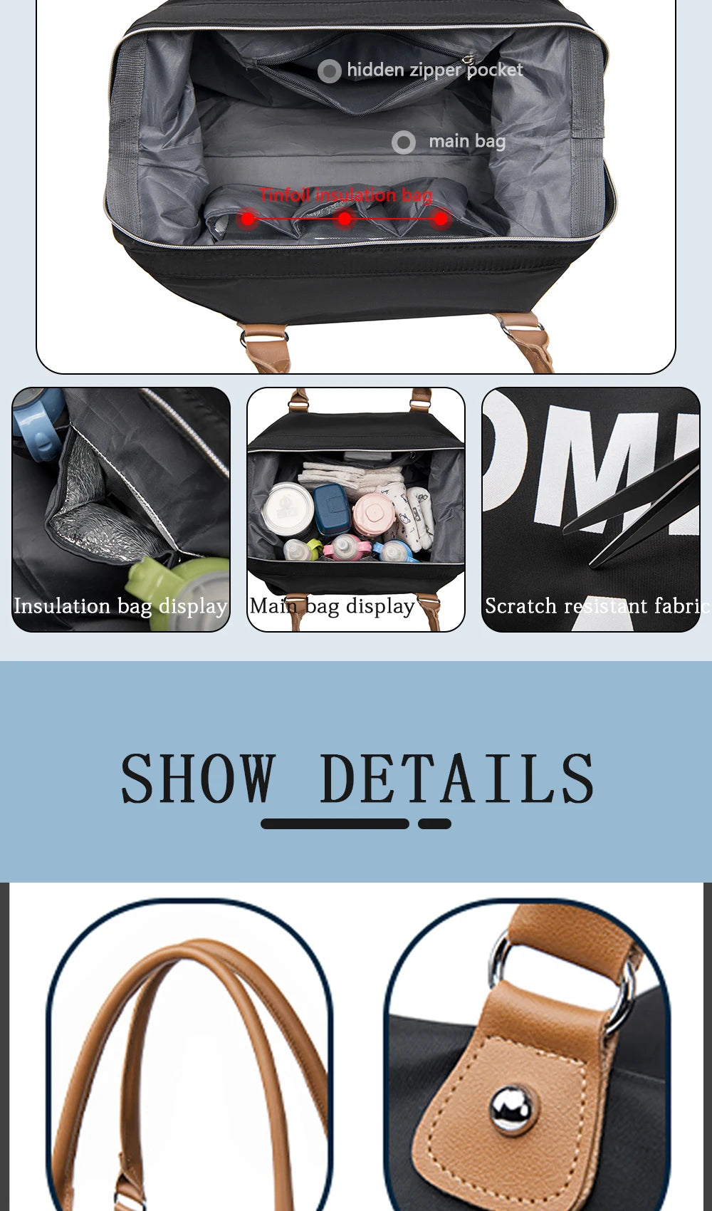 Backpack Bag Mummy Large Capacity Bag Mom Baby Multi-function Waterproof Outdoor Travel Diaper Bags For Baby Care