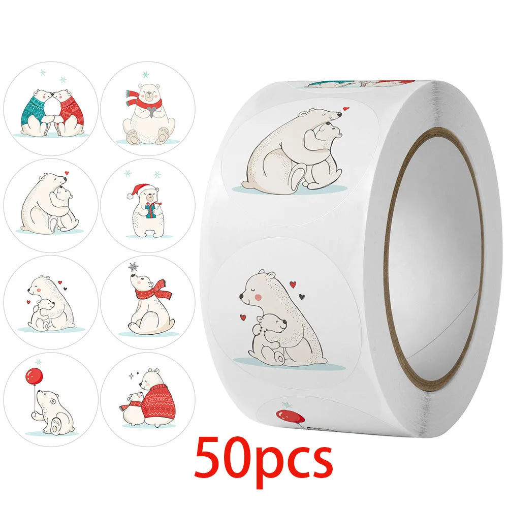 2.5cm Cute Cartoon Round Thank You Gift Labels Creative Children's Reward Stickers Scrapbooking Stationery Sealing Stickers