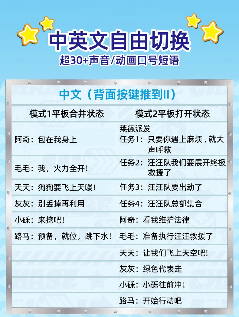 Original PAW Patrol Ryder Pup Pad Tablet Mission Launcher Rescue Team Dog Calling Pad Kids Toys Cosplay Sounding Toys Anime Doll