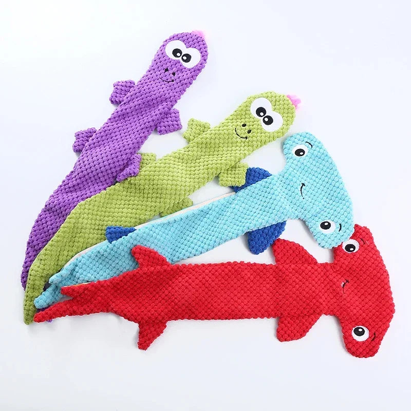 New Plush Lizard Dog Toy Cornvelvet Cartoon Doll Grinding Teeth Cleaning Pet Products