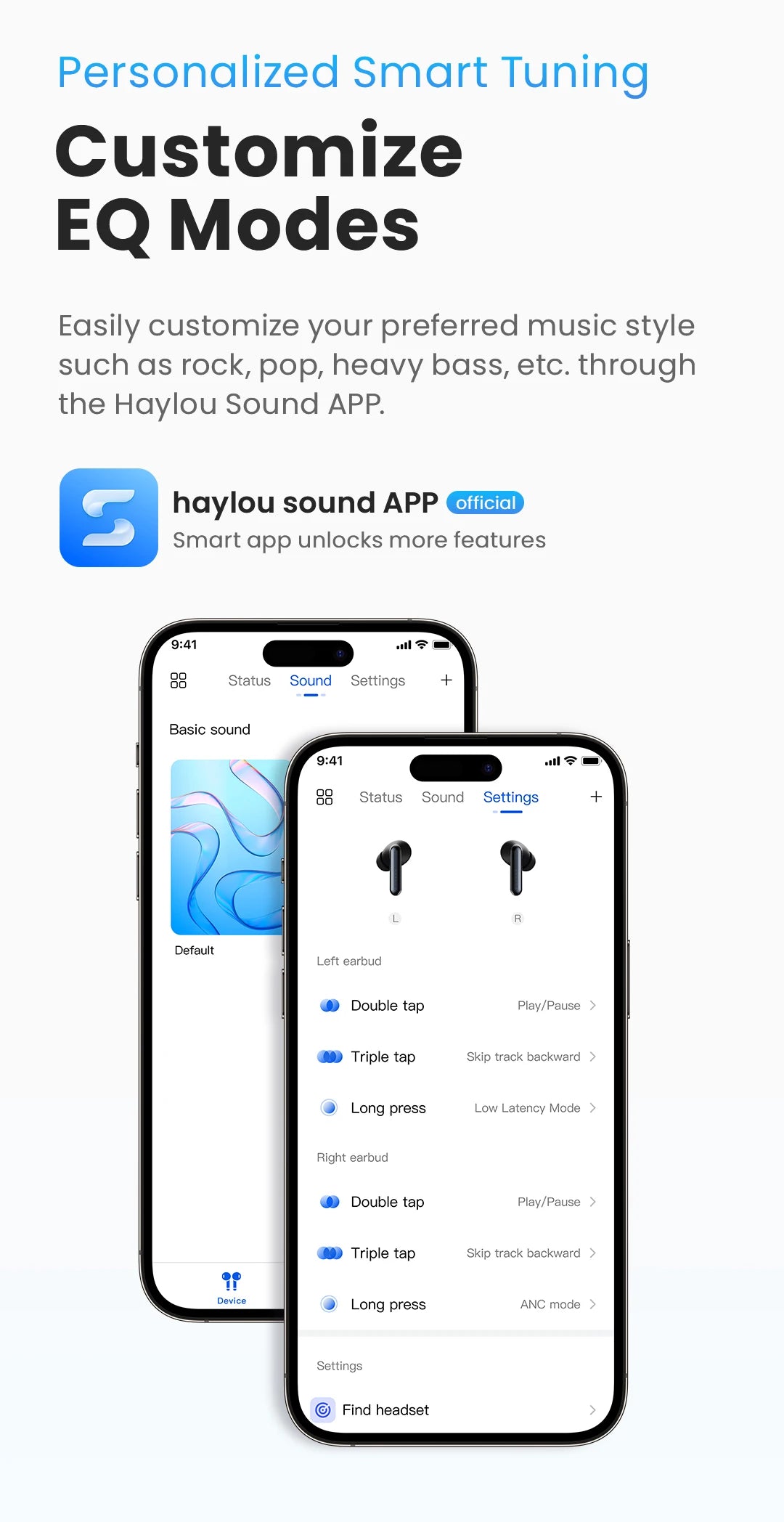 HAYLOU Mori Pro Bluetooth 5.4 Earphones -43dB ANC Active Noise Cancellation Earbuds 6 Mic Wireless Headphones 35H Battery Life