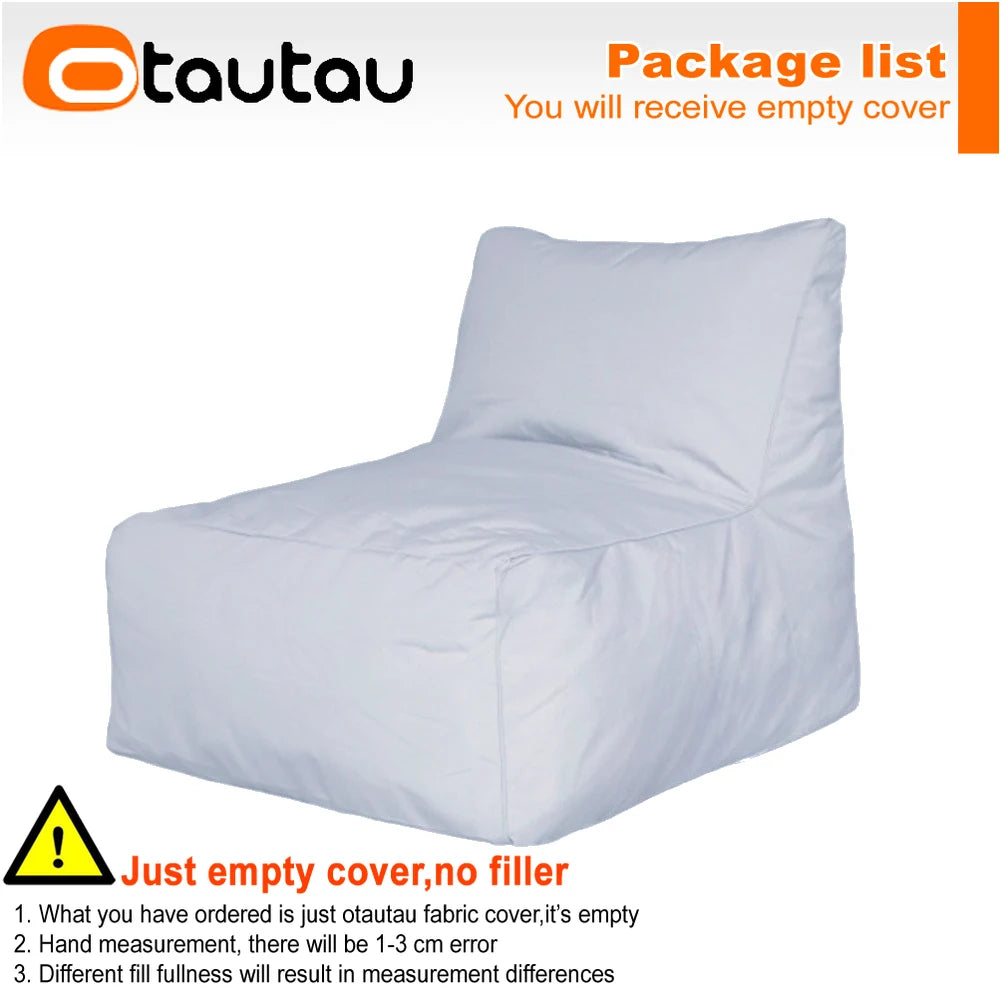 OTAUTAU Outdoor Oxford Bean Bag Lounger Cover Swim Pool Float Sofa Bed Pouf SF508【No Filler!Need To Buy Filler By Yourself !】