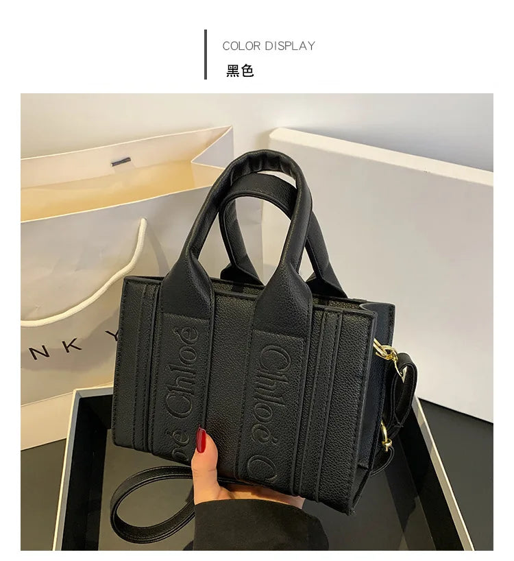 ‌2025 Fashion Embroidery Handbag - Adjustable Shoulder Tote, Crossbody Purse, Trendy & Practical, Perfect for Daily Outfits‌
