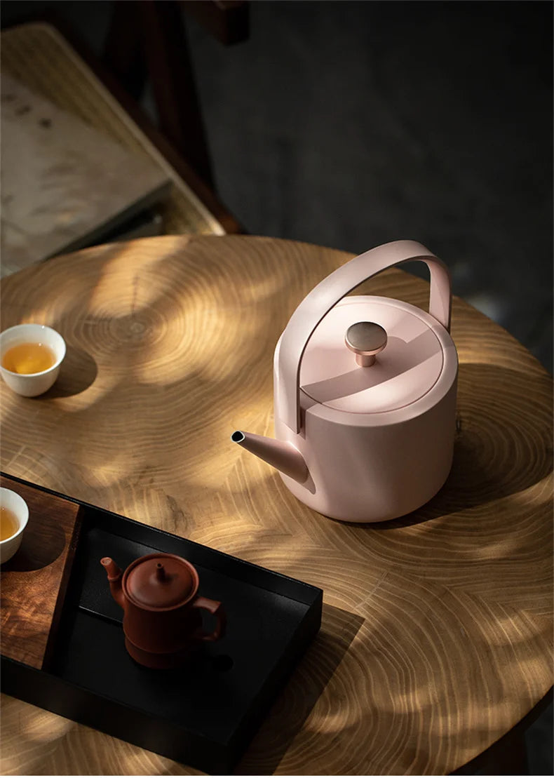 XiaoTi Electric Kettle Beautiful Retro Style 304 Stainless Steel Electric Tea Kettle For Home Office Hotel Fast Boiling 600ml
