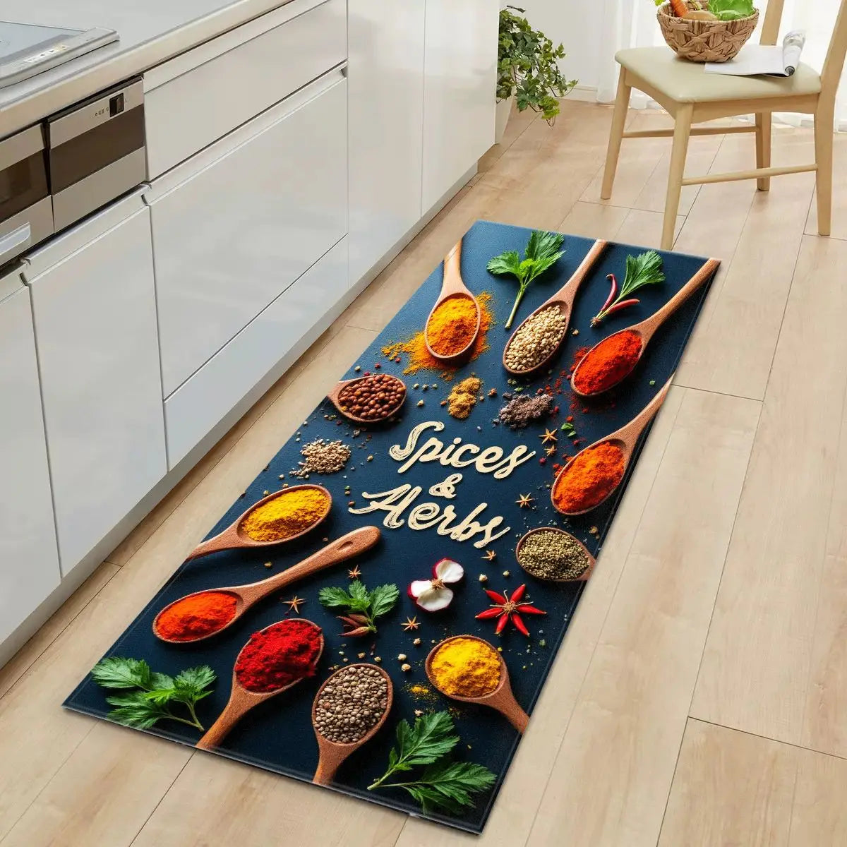 VIKAMA New Style Tableware Kitchen Floor Mat That Absorbs Water Long Strip For Bedroom Floor Living Room Carpet Home Decoration